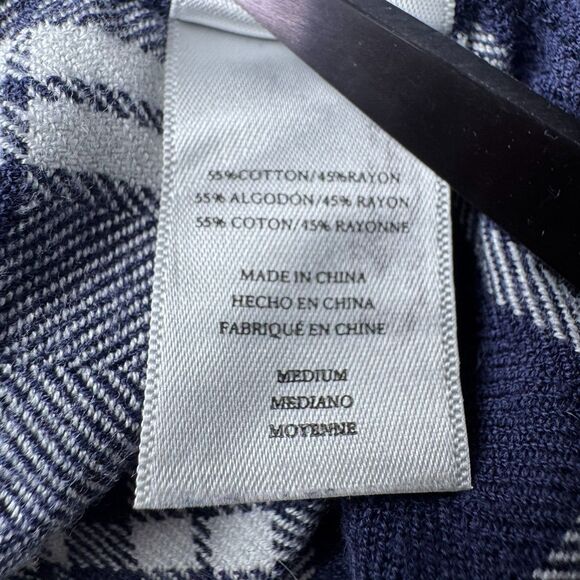 Rails Women Medium Plaid Button Down Shirt Blue White Lennox Arctic Coastal - Picture 12 of 14